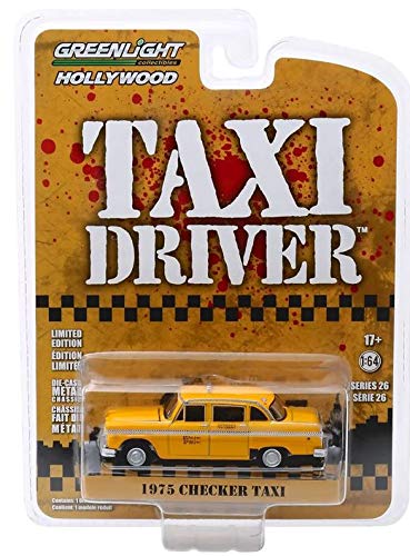 Greenlight 44860-B Hollywood Series 26 - Taxista Travis Bickle's 1975 Checker Taxicab Escala 1/64
