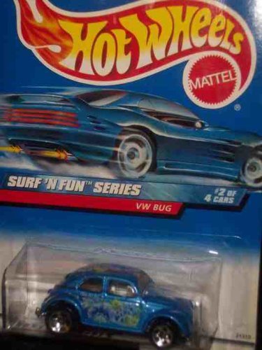Hot Wheels Surf N' Fun Series #2 VW Bug #962 1:64 Scale Collectible Die Cast Car by
