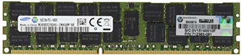 HP 16GB (1x16GB) Dual Rank x4 PC3-14900R (DDR3-1866) Registered CAS-13 Memory Kit - Memoria (16 GB, DDR3, 1866 MHz, 0 - 85 °C, -25 - 95 °C, 10 - 80%)