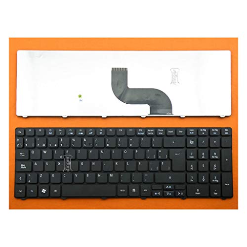 IFINGER Teclado para Acer V104702AK3 SP EN ESPAÑOL Nuevo Negro Keyboard Black