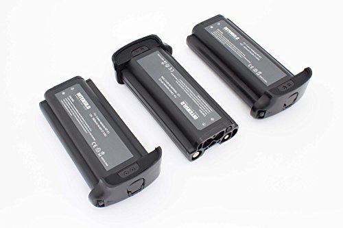 INTENSILO 3 x NiMH batería 1800mAh (12V) para cámara videocámara Canon EOS 1D, 1D Mark 2, 1D Mark 2 N, 1D Mark II por NP-E3, 7084A001, 7084A002.