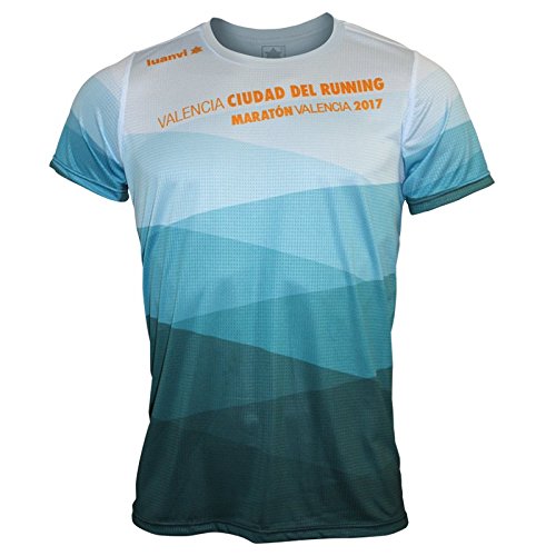 Luanvi Edición Limitada Camiseta técnica Duna, Hombre, Celeste, L (52-70cm)