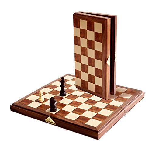 Magnetic Travel Walnut Chess Set