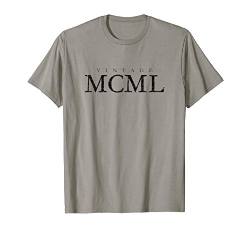 MCML Año 1950 (Negro Antiguo) 71º Cumpleaños Camiseta