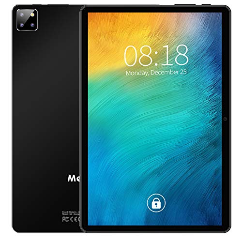 MEBERRY Tablet 10 Pulgadas Android 10.0：5G WI-FI | 1.6 GHz | Octa-Core Ultrar-Rápido Tablets - 4GB RAM+64GB ROM（TF 128GB） - 1920 * 1200 FHD | Face ID | GPS | Ratón & Teclado Y Más - Nergo