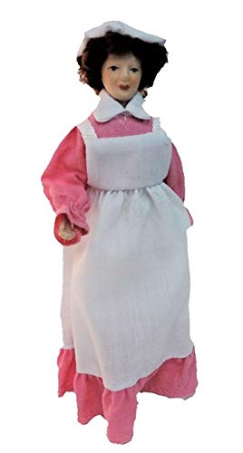 Melody Jane Casa de Muñecas Victoriana Servant Criada Cocinero en Rosa Porcelana Personas