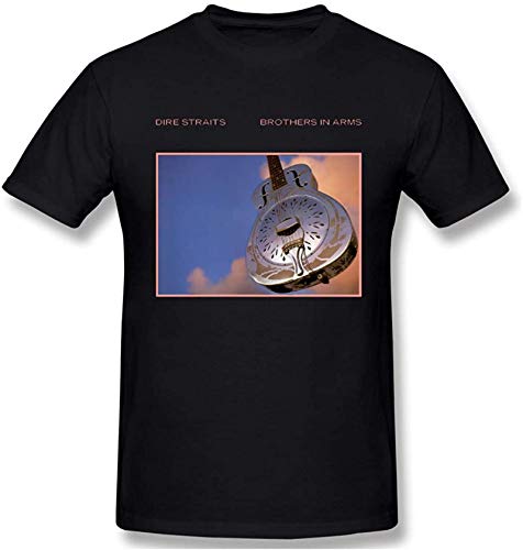 Men's Dire Straits Brothers in Arms Graphic Design Short Sleeve T-Shirt,XXL