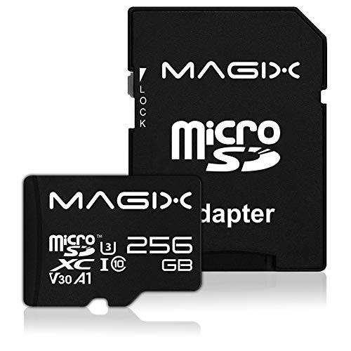 Micro SD Card 256GB Magix 4K Series Class10 V30 + SD Adapter up to 95MB/S