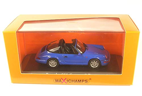 Minichamps 940061360 - Porsche 911 Targa 964 Blue 1991 - Escala 1/43 - Modelo Coleccionable