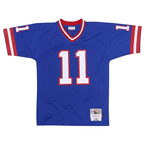 Mitchell & Ness Phil Simms #11 New York Giants Legacy Throwback NFL Camiseta azul, XXL