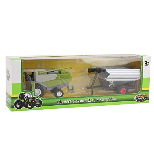 Modelo de coche agrícola Juguete Modelo de tractor agrícola Colección Aleación Juguete de coche Simulación Decoración de juguete (Vehículo de transporte)
