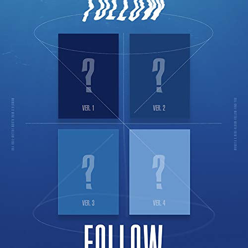 Monsta X Mini Album - Follow Find You [Ver.1] (Pre Order) CD, Photobook, Folded Poster, PreOrder Benefit, Others with Extra Decorative Sticker Set, Photocard Set