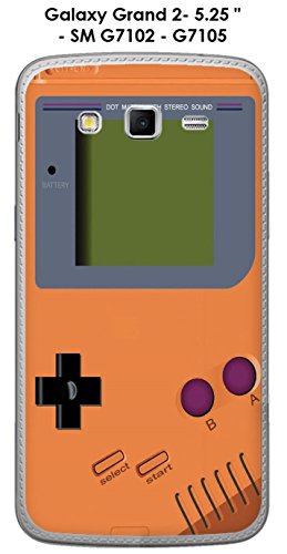 Onozo Carcasa Samsung Galaxy Grand 2-5.25 – SM G7102 G7105 Game Boy – Tangerine