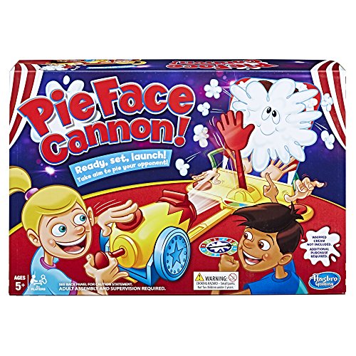 Pie Face Cannon Game - Juego de Mesa de Nata montada, para niños a Partir de 5 años (Idioma español no garantizado)