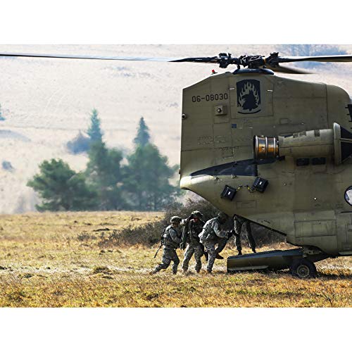 Póster de helicóptero Chinook CH-47 de los soldados del ejército de los Estados Unidos de América sin marco, para decoración del hogar