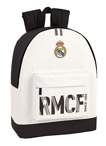 Real Madrid CF niños Equipaje, Blanca/Negra, 43 cm