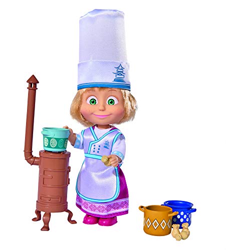Simba 109301987 - Masha y el Oso muñeca Masha como Cocinero