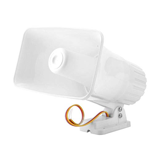 Sirena cuerno, 150dB Alarma electrónica sirena cuerno sistema de alarma de seguridad - interior/exterior