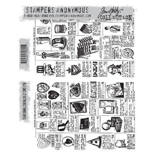 Stampers Anonymous Temporada catálogo nº 2 Juego de Sellos para Estampado (Goma, Material sintético, Multicolor, 24,7 x 18,6 x 0,6 cm)
