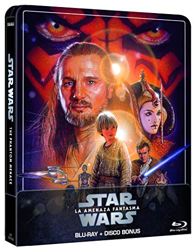 Star Wars Ep I: La Amenaza Fantasma (Edición remasterizada) - Steelbook 2 discos (Película + Extras) [Blu-ray]