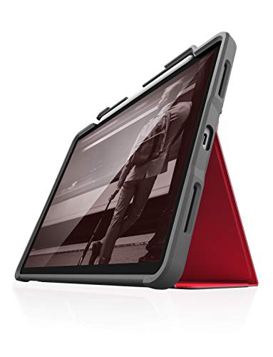 STM Dux Plus - Carcasa para iPad Pro de 12,9 y 3ª generación, Color Rojo