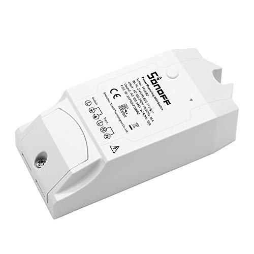 SUNJULY Sonoff POW R2 WIFI Interruptor inteligente Control remoto Consumo de energía Monitor Protección contra sobrecarga Interruptor inteligente inalámbrico con función de temporización y control 15A