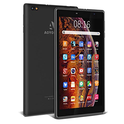 Tablet 8.0 Pulgadas Full HD Android 9, 3GB de RAM + 32GB de ROM, Tableta 4G/WiFi, Pantalla HD de 1280 × 800, Cuatro-Core, Batería 6500mAh