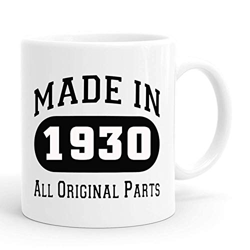 Taza de 89 cumpleaños para hombres, fabricada en 1930 con todas las piezas originales, divertida de 1930 a 89 años, tazas de café para él, amigo, papá, hermano, marido, abuelo, compañero de trabajo