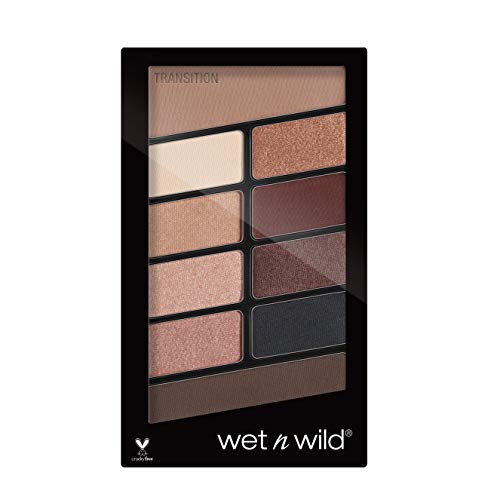 Wet n Wild - Color Icon 10 Pan Palette - Paleta de Sombras de Ojos - 10 Colores de Sombras Brillantes y Mates para el Día y la Noche, de Larga Duración y Fáciles de Mezclar - Nude Awakening