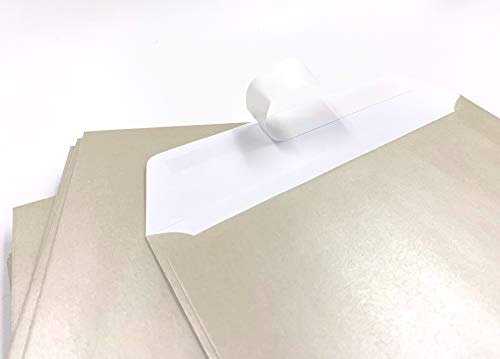 100 sobres de nácar, de color perla, "White Pearl", C5 = 229 x 162 mm, cierre autoadhesivo con tira, Premio: 100 g/m