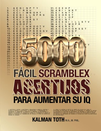 5000 Facil Scramblex Acertijos Para Aumentar Su IQ (SPANISH IQ BOOST PUZZLES nº 1)