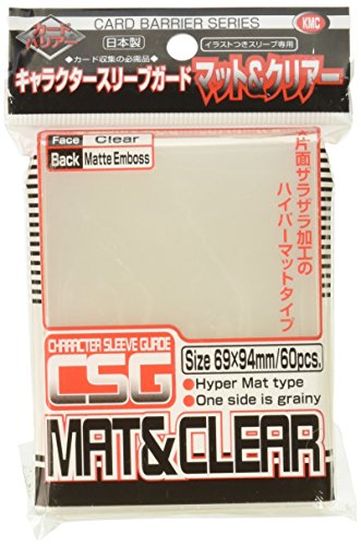 60 KMC Character Guard Clear Mat & Clear Oversized Standard Size Sleeves