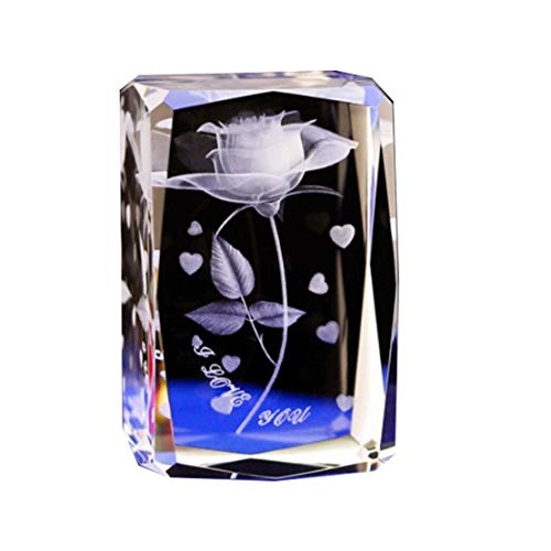 A-myt cuidadosamente elegido Caja de música de Bola de Cristal de Flor de Rosa Creativa Regalo de cumpleaños para niña y Esposa Regalo cálido