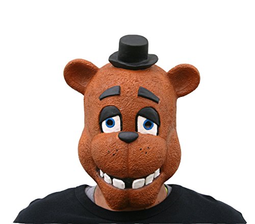 Adultos látex Freddy Fazbear Five Nights at Freddy 's Máscara FNAF de Cosplay disfraz para adulto