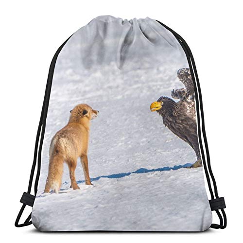 Affordable shop Fox - Mochila de hombro con diseño de águila y pájaros, color rojo y blanco