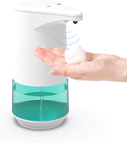 AROGEAR Dispensador de jabón automático 12 oz / 350 ml Dispensador de desinfectante de Manos sin Contacto con Control de Volumen de dispensación de jabón Ajustable a Prueba de Agua-Espuma