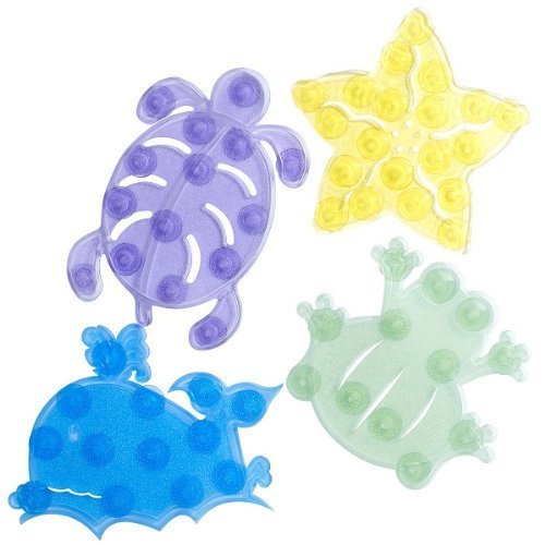 Babyway Little Wonders - Adhesivos antideslizantes para bañera, diseño de animales, multicolor