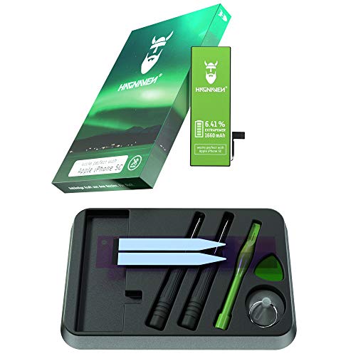 Batería Hagnaven® Li-polímero para iPhone 5c | Batería Premium con Herramientas | 1660 mAh | Potente Batería de sustitución | Celdas MÁXIMA AUTONOMÍA