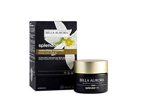 BELLA AURORA Splendor 60 Crema Anti-edad Día | Efecto Lifting 3D | Ácido Hialurónico | Protección Solar SPF 20