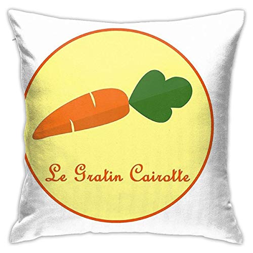 brandless OSS 117 Le Gratin Cairotte Cairote Not To Be Confused with Potato Gratin Bedroom Sofa Decorative Cushion Throw Pillow Cover Case 18 X 18 Inch