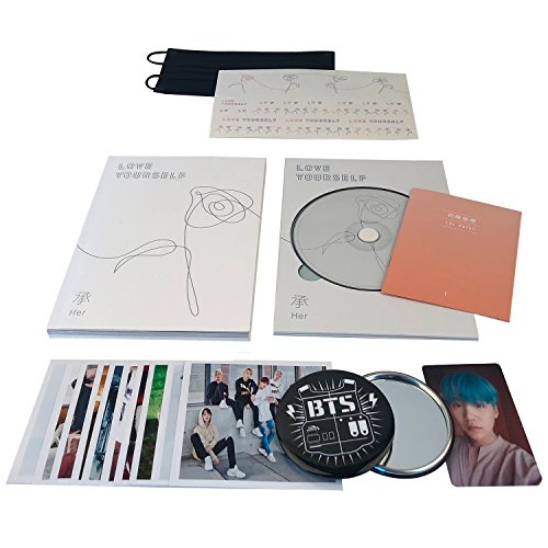 BTS 5th Mini Album - LOVE YOURSELF 轉 HER [ L ver. ] CD + Photobook + Mini Book + Photocard + Sticker Pack + Folded Poster + FREE GIFT / K-POP Sealed