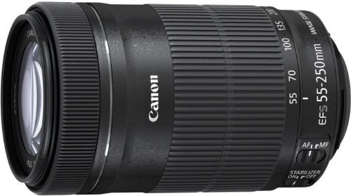 Canon EF-S 55-250mm f/4.0-5.6 IS STM + ET-63 + Lens Cloth SLR - Objetivo (SLR, 15/12, Objetivo estándar, 0,85 m, Canon EF-S, Manual)