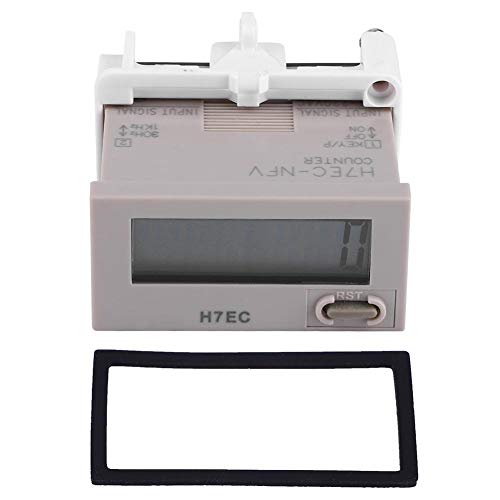 Contador electrónico H7EC-NFV Totalizador de contador eléctrico digital de CA 110-220V con pantalla LCD de 8 dígitos