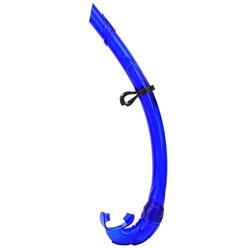 DAUERHAFT Tubo de respiración del PVC del silicón del Equipo de Entrenamiento de la natación, para bucear(Blue)