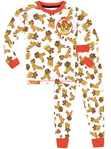 Disney Pijama para Niños La Guardia del León Ajuste Ceñido Multicolor 6-7 Años
