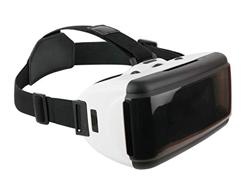 DURAGADGET Gafas de Realidad Virtual VR Ajustables en Color Negro para Smarphones Smartphone BQ Aquaris U2 (y Lite) | Aquaris U2 | Aquaris V (y Plus) + Gamuza limpiadora.
