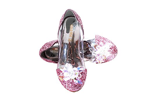 ELSA & ANNA Última Diseño Niñas Princesa Reina de Nieve Partido Zapatos Zapatos de Fiesta Sandalias PNK16-SH (PNK16-SH, Euro 31-Longitud:20.7cm)
