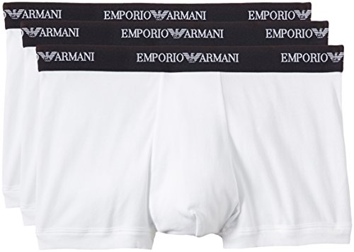 Emporio Armani Underwear 111357CC717 - Calzoncillos Para Hombre, Blanco (BIANCO 00110), talla del fabricante: L, paquete de 3