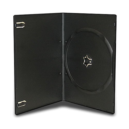 Estuches individuales para DVD/CD/Blu-Ray de la marca Dragon Trading®, 5 unidades, color negro, espina dorsal de 7 mm