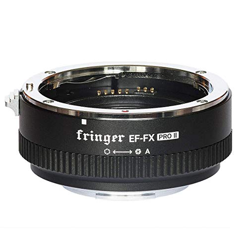 EWOOP EF-FX Pro II Fringer - Adaptador de Montaje de Enfoque automático para cámaras Canon EOS EF Sigma Tamron a Fujifilm Fuji Mirroless X-T3 XH1 X-M1 X-T1 X-E3 X-A XT20 X-T2 X-Pro2